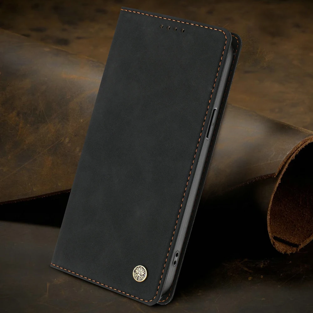 Leather Wallet Magnetic Flip Case - Edge70 Fusion Plus 5G