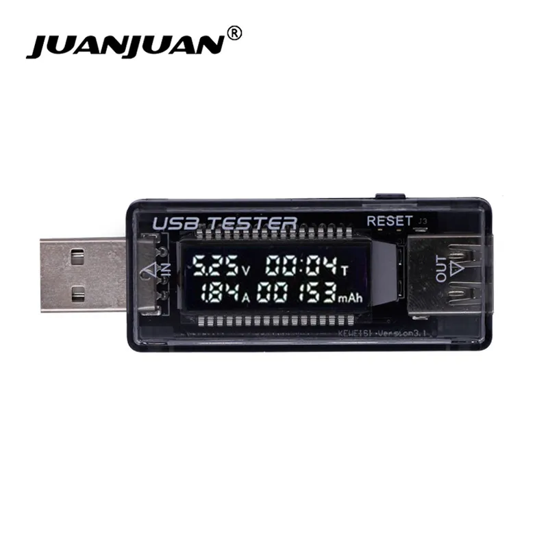 LCD USB Voltage Current Meter Detector Voltmeter Ammeter Power Capacity Tester 