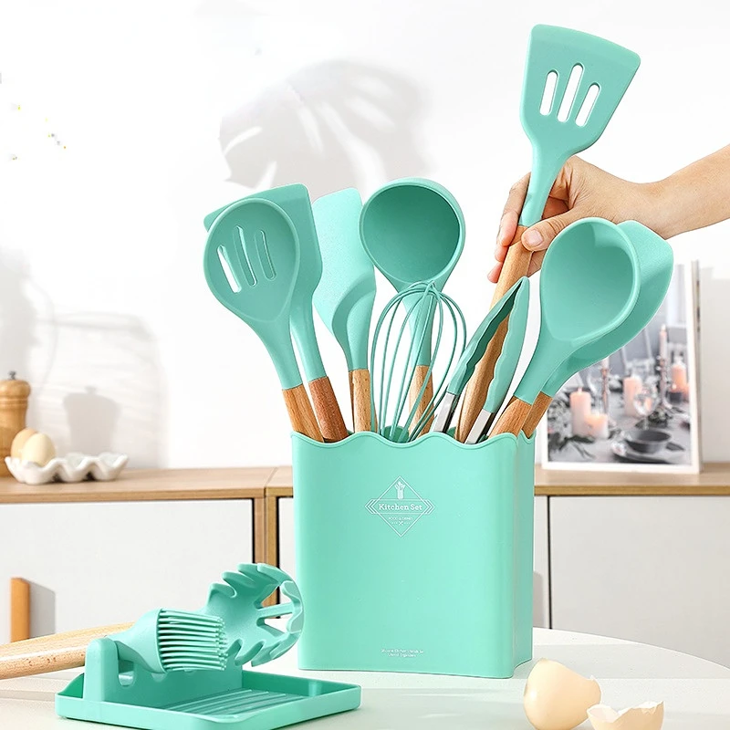 https://ae01.alicdn.com/kf/S68a9fa5ee2b84fb59edb6a5ed2541476f/Creative-Silicone-Kitchenware-Set-with-Wooden-Handle-and-Bucket-13-Pcs-Silicone-Spatula-Spoon-Silicone-Kitchen.jpg