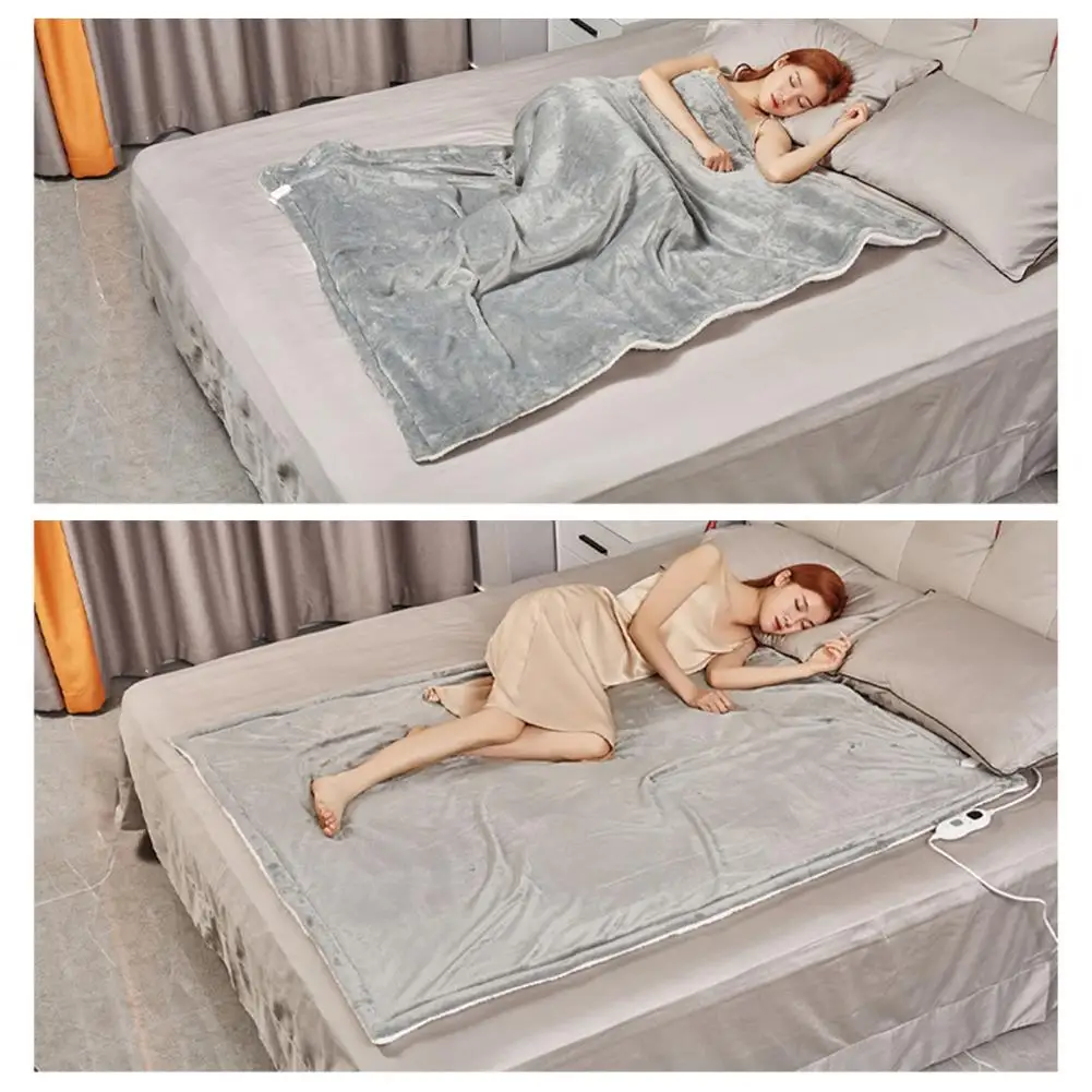 127x152cm Electric Blanket Washable Fast Heating-up Plush Heating Flannel Throw  Blanket Heated Blankets couverture chaude hivers - AliExpress