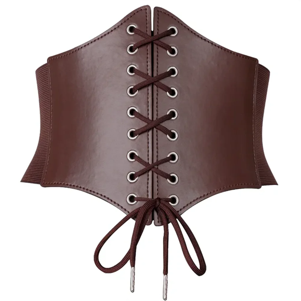 5pcs/sets Medieval Set PU Leather Corset Belt Soft Shawl  display picture 1