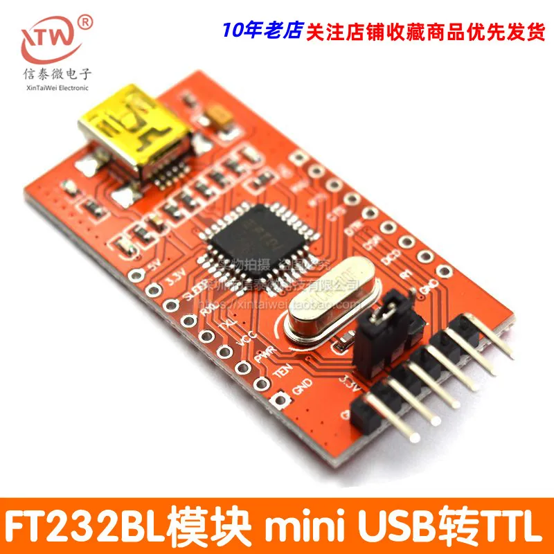

USB to TTL Support 3.3V 5V Ft232rl Ft232bl Serial Port Module Download Cable Mini Interface