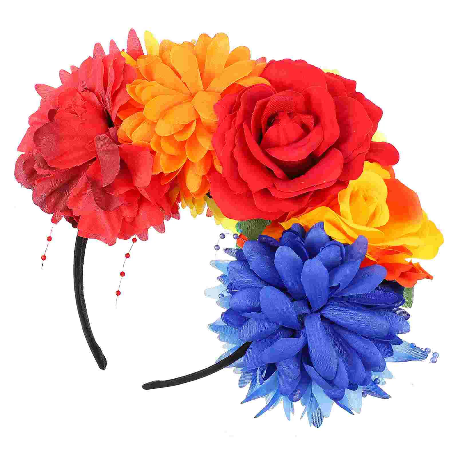 

Floral Headband, Hair Flower Flower Hair Bands Hair Accessories Costume, Style 2