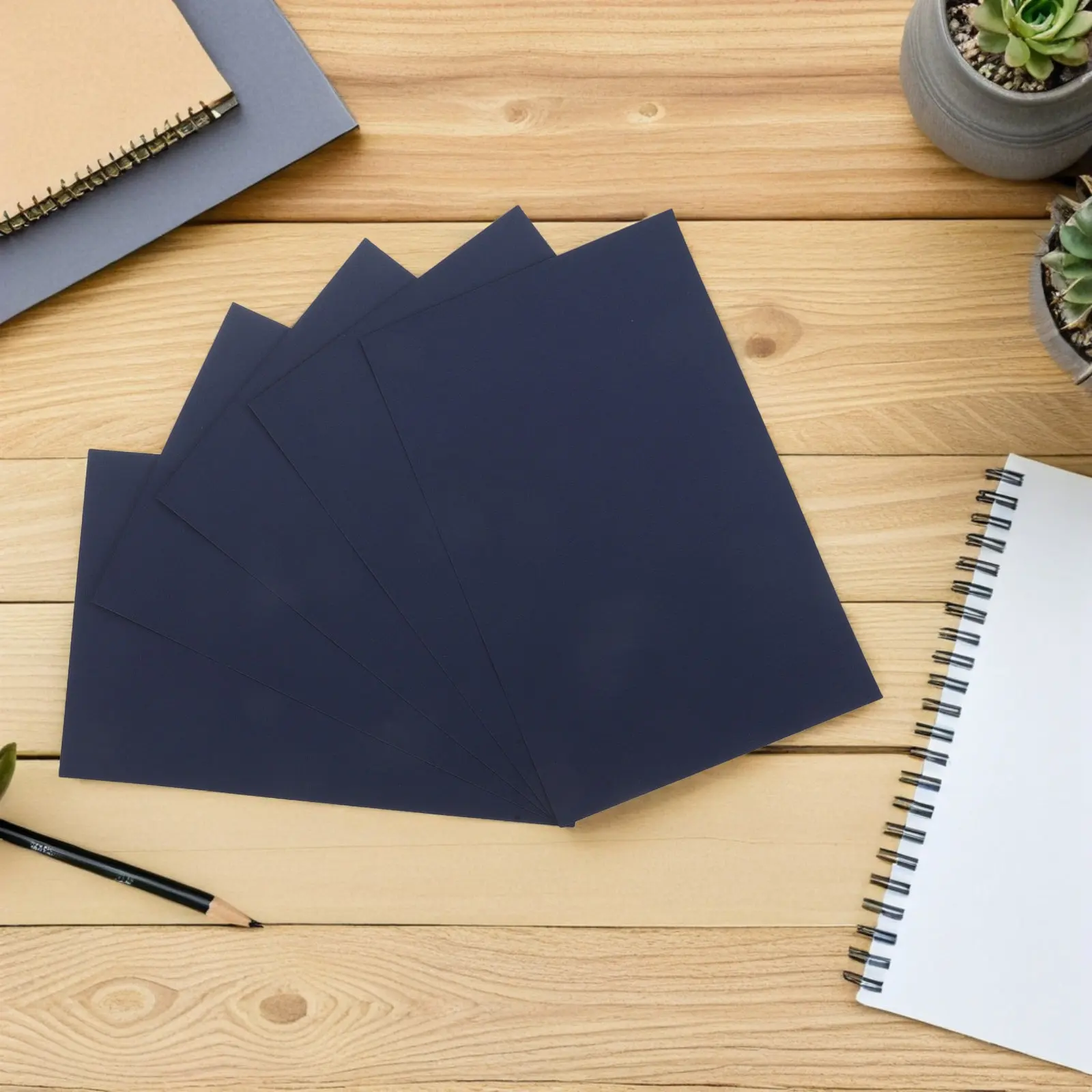 10장 바인딩 용품 키트 7x11인치 네이비 블루 질감 커버 소재, 책 재제본, 스크랩북, 인사말 카드, 사무용