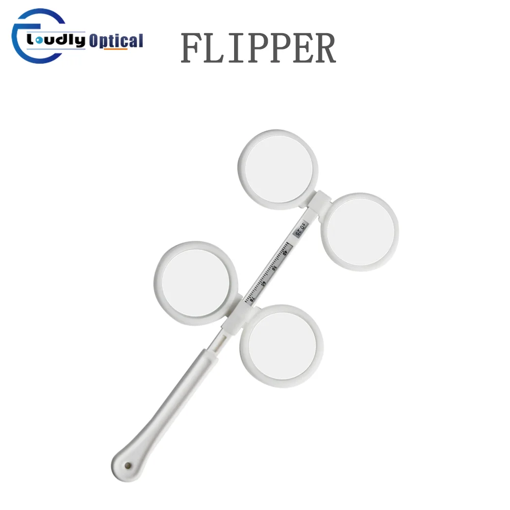 Optical Instruments &plusmn;0.25D To &plusmn;3.50D Scale Flip Lens Confirmation Test Optical Flipper Optometry Plastic Adjustable PD Ophthalmic FL-2