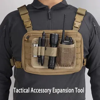 Accessorio Tattico Modulare con Pannello a Strappo per Organizzazione EDC, per Zaini, Gilet, Campeggio e Caccia