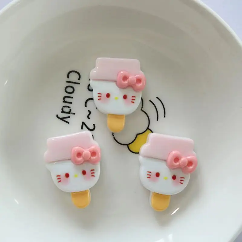 10Pcs New Cute Mini Resin Cartoon Cat Series Flat Back Home Decor Ornament Jewelry Making Bows Accessories resin jewelry accessories resin embellishments resin nail art crafts candy resin ornaments resin flower embellishments resin hairpin accessories