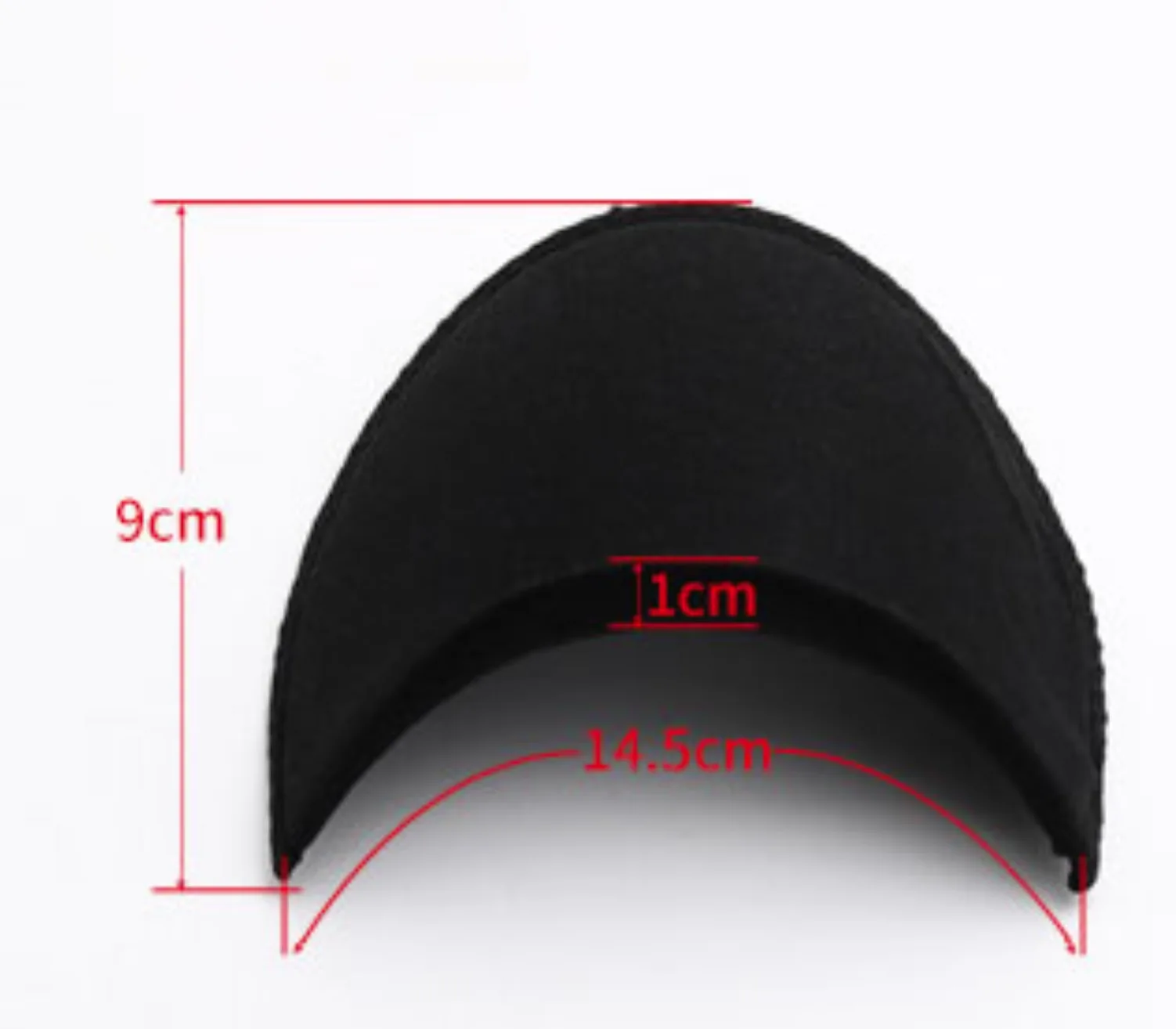10Pairs/lot 14.5x9cm Thickness:1cm Clothing Accessories Black and White Shirt Sponge Shoulder Pads Dress