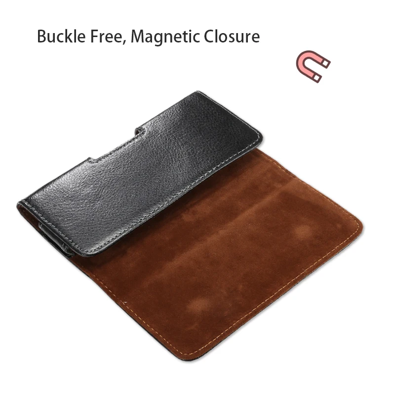Genuine Leather Belt Clip Phone Case & Waist Bag