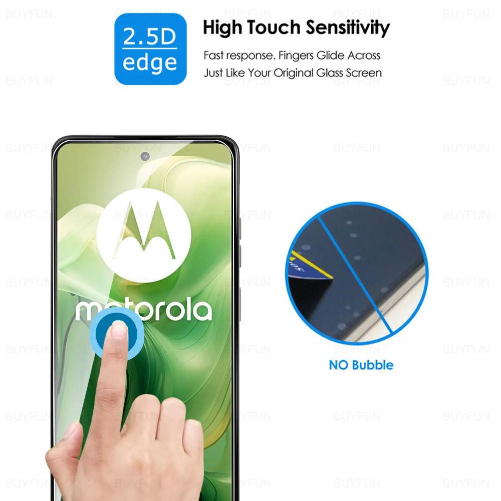 GEEMEE Pellicola Vetro Temperato+ Fotocamera Vetro temperato per Motorola Moto Edge 30 Neo, [2 Pack +2 Pack ] 9H Protezione Schermo, Anti Graffi HD Trasparenza Protettiva Screen Protector