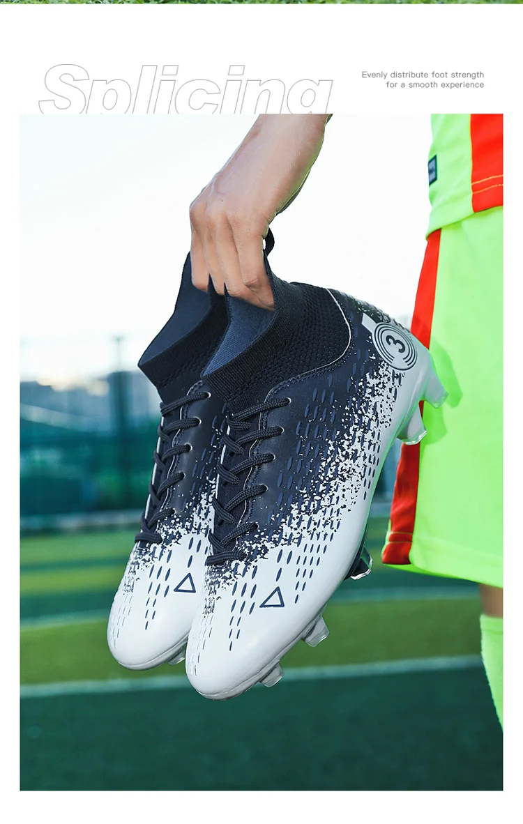Vīriešu futbola apavi ar radzēm, sporta apavi, futzāla bērnu futbola zābaki, iekštelpu un āra treniņu apavi, neslīdoši apavi_voghion.com
