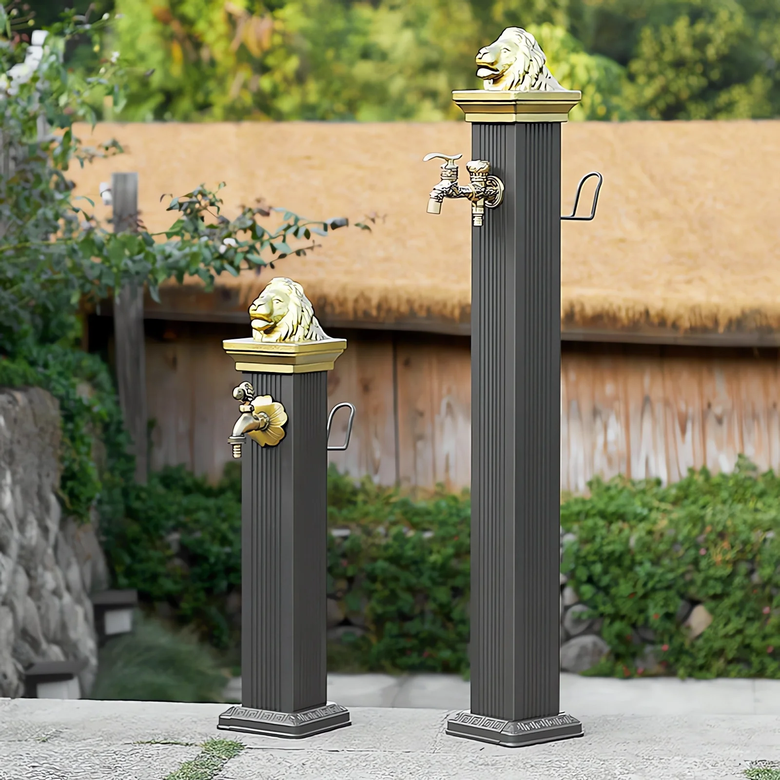 

Outdoor Freestanding Faucet with Anti-Freeze Design - Villa Column Water Pipe - Garden Watering for Courtyard and Ground Tap