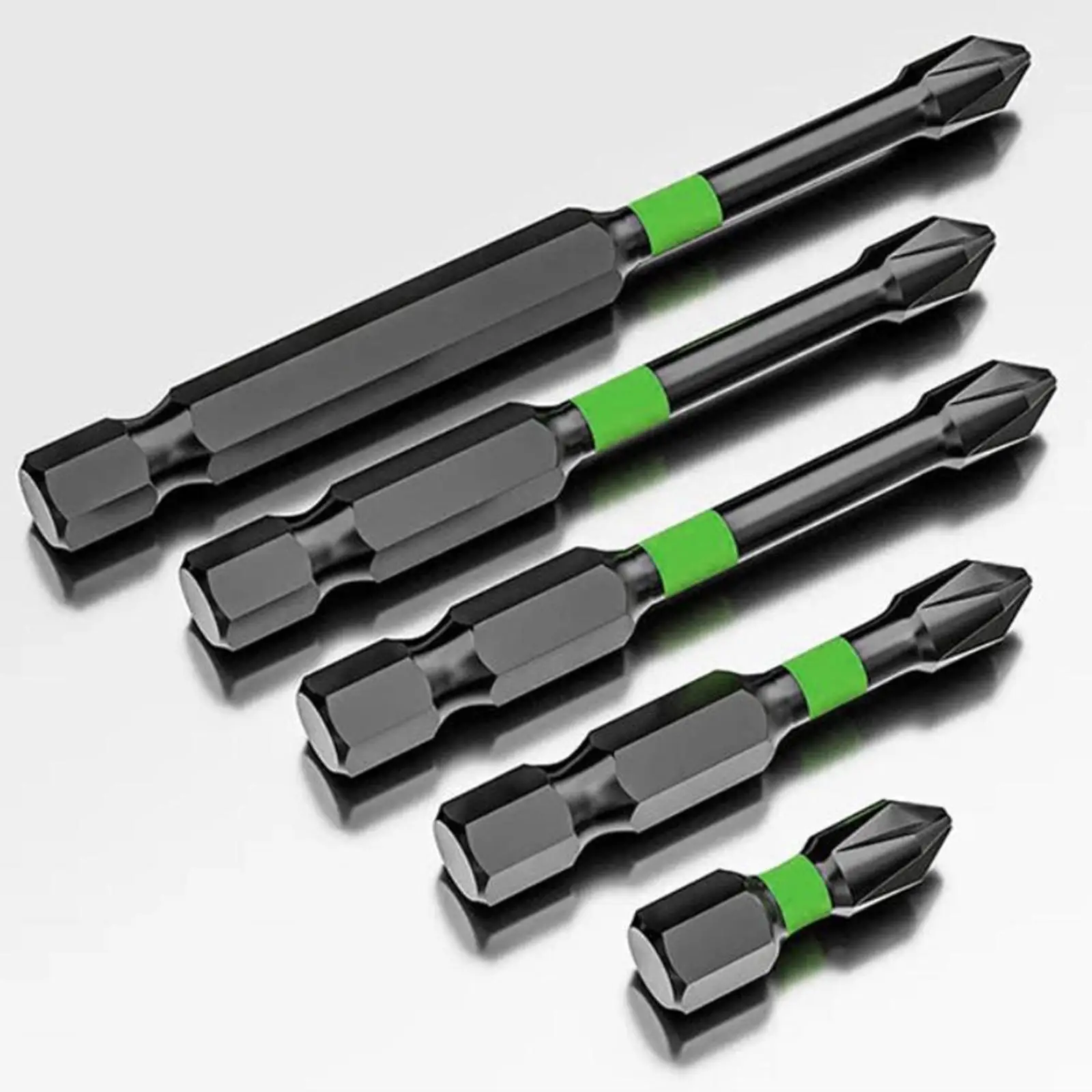 

6Pcs Impact Bit Screwdriver Bit Alloy Steel Drill Bit Multipurpose Impact Bit Set for Electrician Maintenance Home Repair