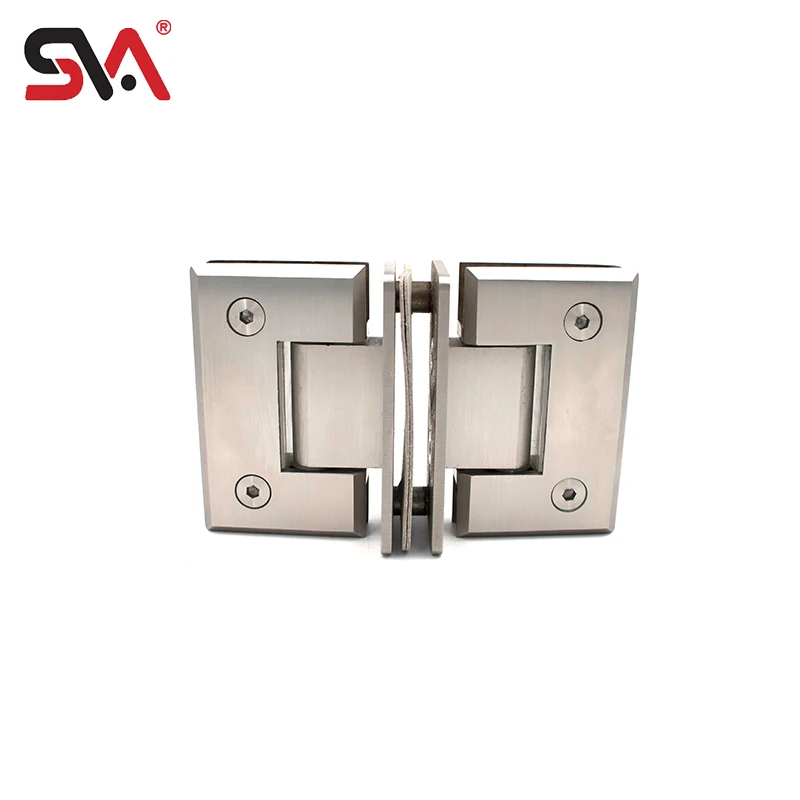 

Hotel SVA-308 Square Bevel Cross Glass to Glass Stainless Steel Self Double Open 180 Degree Shower Glass Door Hinge