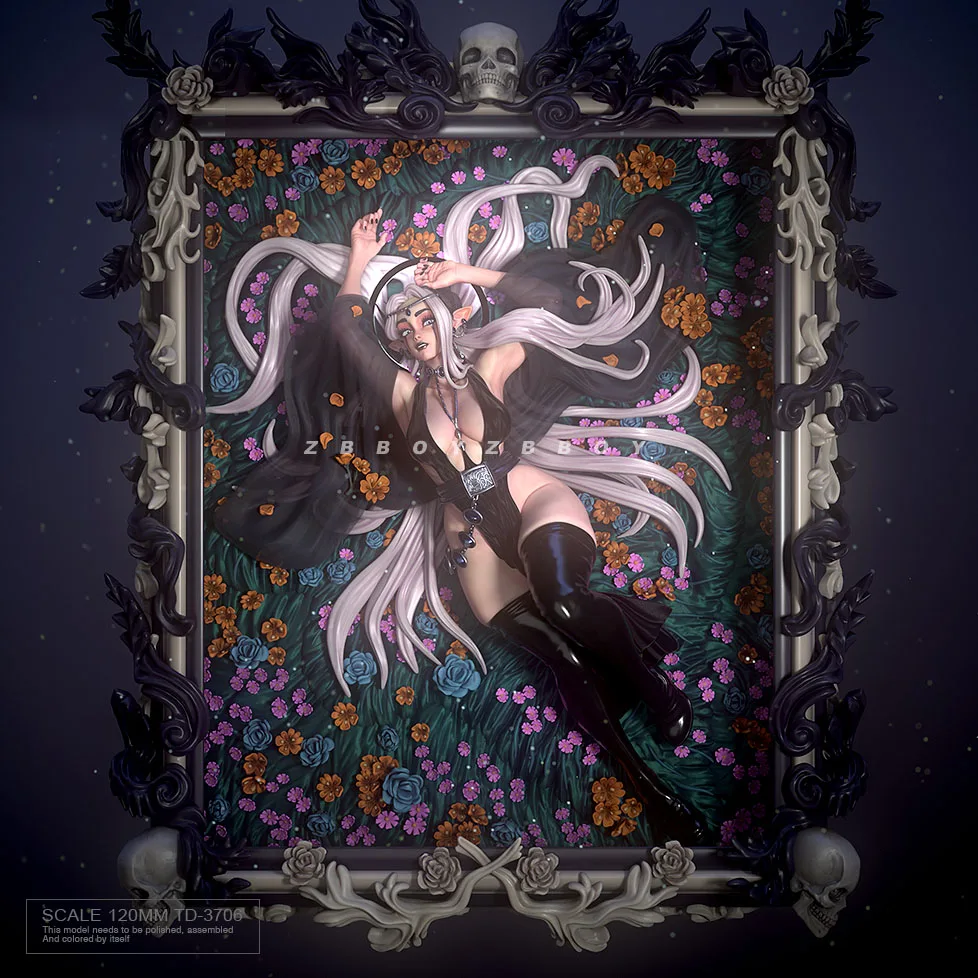 

120mm Resin model kits figure beauty colorless and self-assembled TD-3706