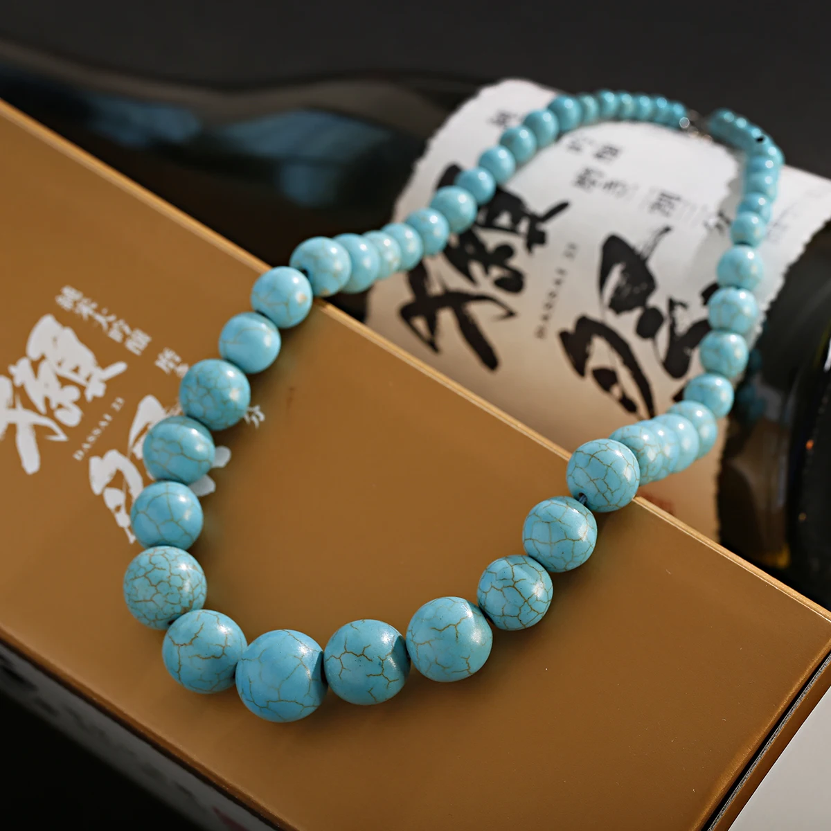 Gypsy Boho Round Turquoises Necklace For Women Collares Statement Jewelry Indian Necklaces Pendants