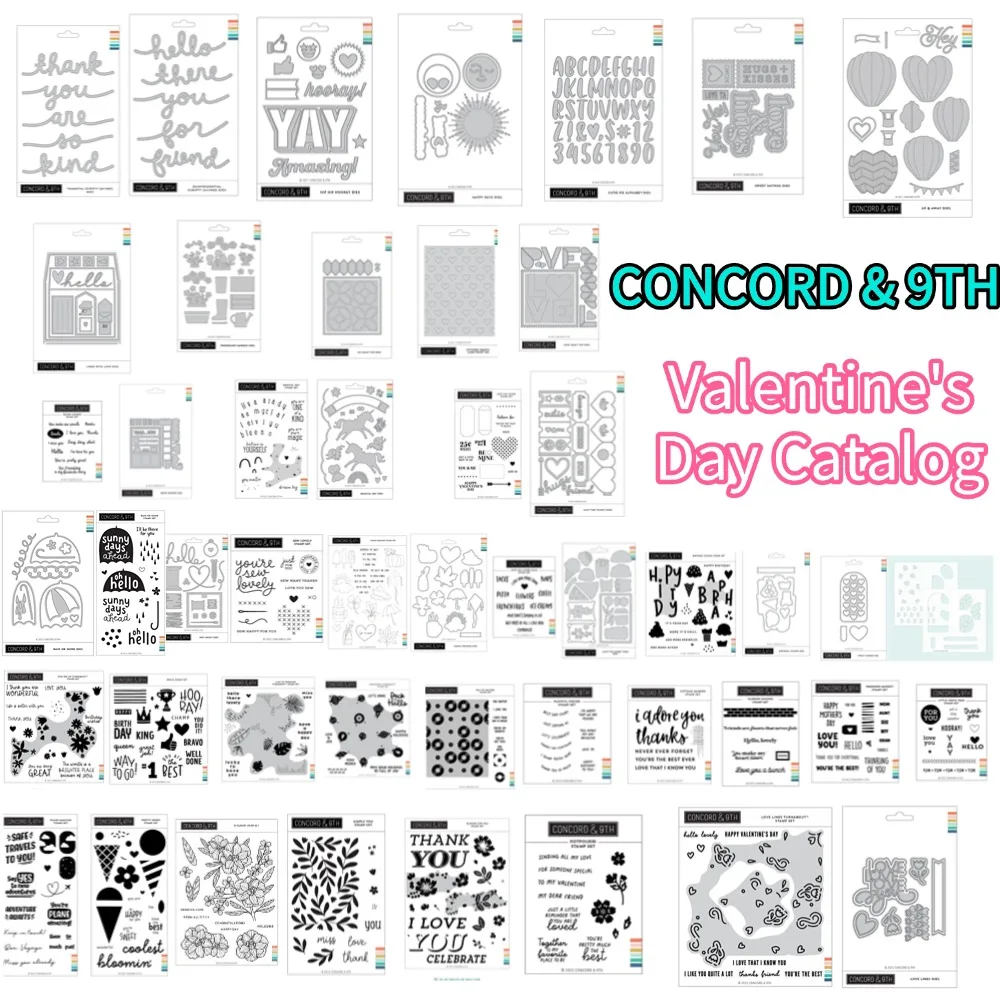 Valentine's Day Unicorn Metal Cutting Dies and Clear Stamps cut die mold blade knife punch Scrapbook Paper craft stencils