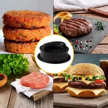 ABS Hamburger Meat Press Maker Round Shape Non-Stick Stuffed Burger Patties Beef Grill Pie Press Mould Maker Kitchen Accessories 2