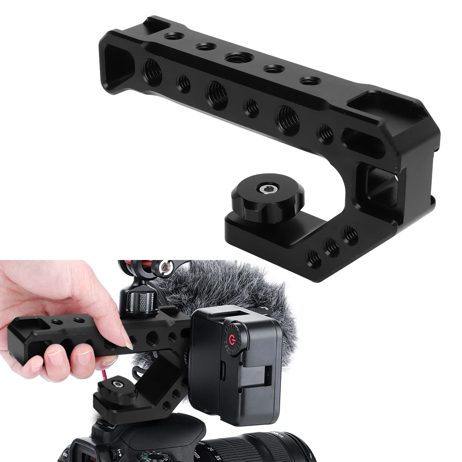 SLR Camera Top Handle Grip Mirrorless Camera Handle Cold Shoe Adapter Mount Hand Held Stabilizer Mirrorless Top camera handle grip camera handle