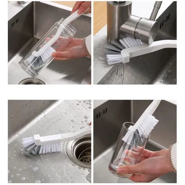 Brosse de nettoyage à Long manche, tasse de lavage, Machine à briser les murs, brosse de nettoyage en profondeur, outils de cuisine à domicile 2