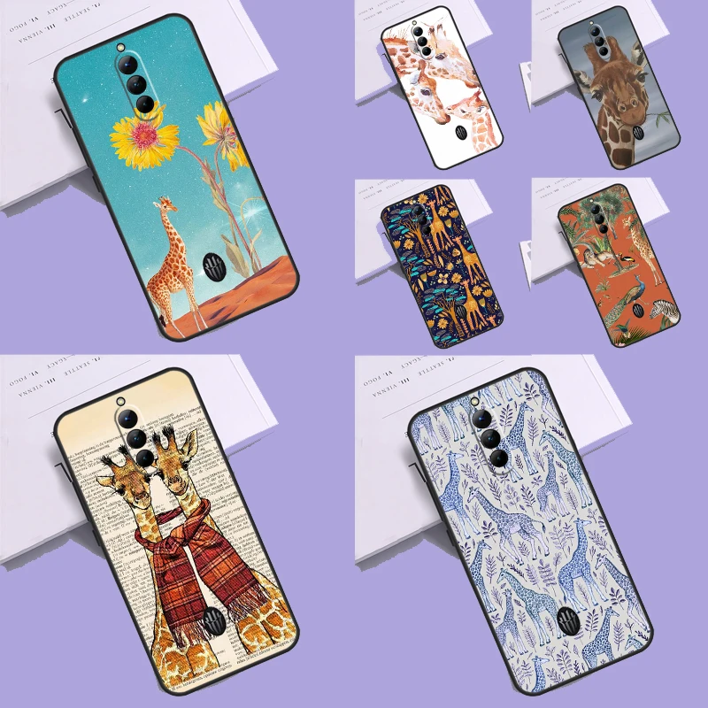 Custodia Giraffa Art Per Zte Nubia Red Magic 8 Pro 8S Pro Plus Redmagic 7 6 Pro 7S 6S Pro 5G 5S 6R Cover