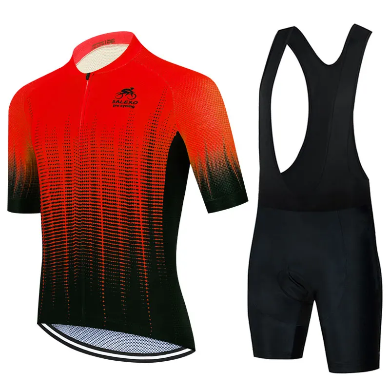 Summer Cycling Jersey Set Men Fluorescent Color MTB Short Sleeve Cycling Clothing Mountain Bike Wear Ropa Ciclismo Uniform cycling jersey cycling shirt cycling suit cycling jersey set