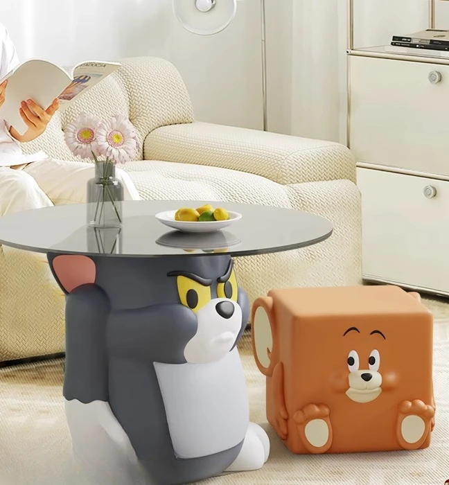 トムとジェリー サイドテーブル コーヒーテーブル トムとジェリー TOM and JERRY トム サイドテーブル 40cm - メルカリ