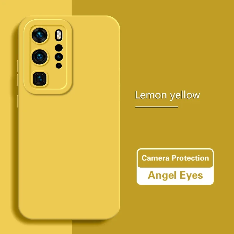 Luxurious Soft Matte Liquid Silicone Case for Huawei - Angel Eyes Design