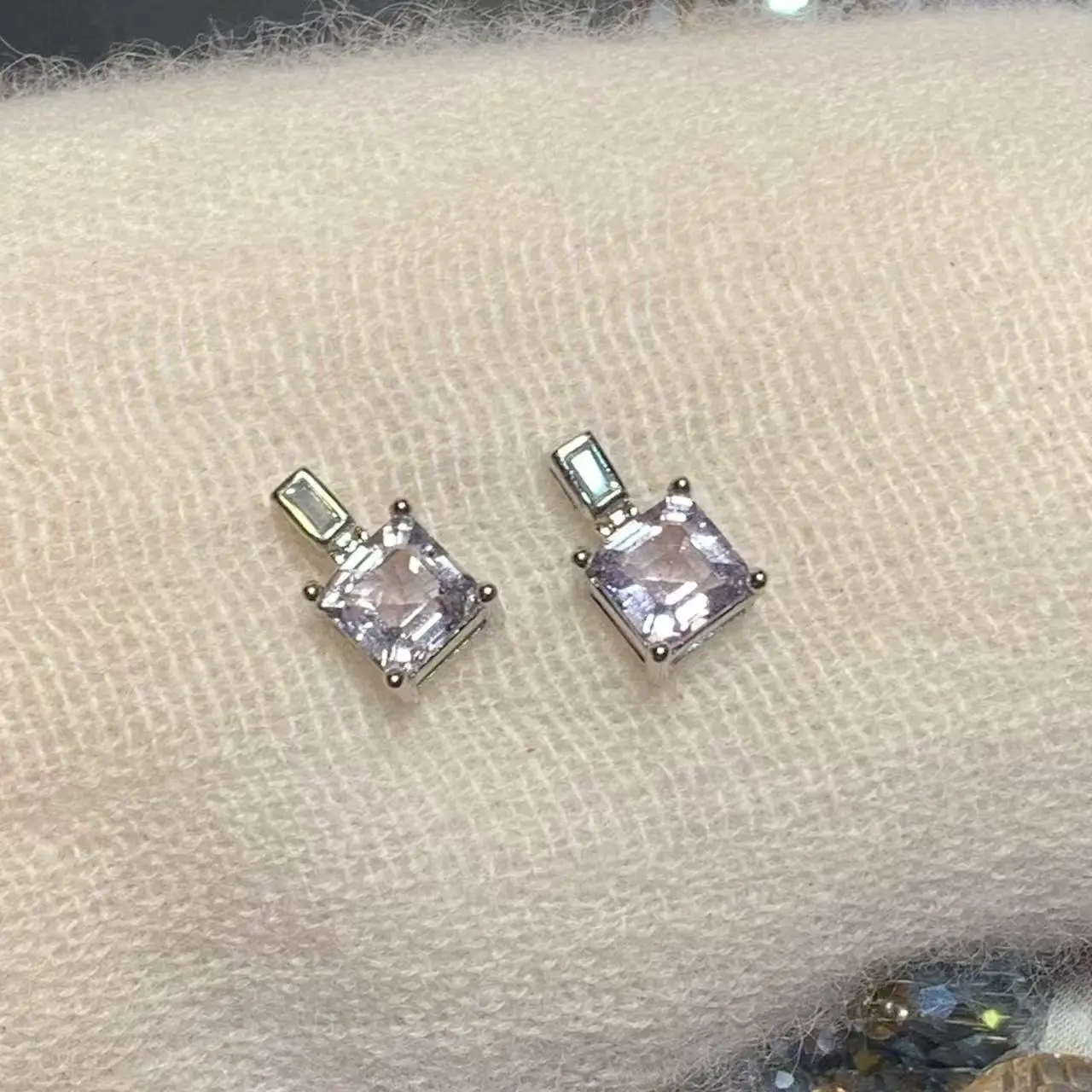 5MM Natural Amethyst Stud Earrings For Women Real 925 Sterling Silver Vintage Femme Gift Prevent Allergy Fine Jewelry Stone