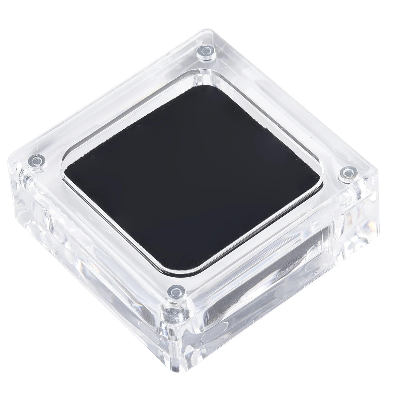 

1pc Exquisite Acrylic Gem Box Display Case Necklace Jewelry Storage Holder Accessory Plastic Home Storage Organization Parts