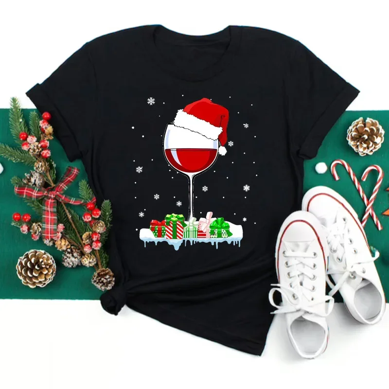 thumbnail image 1 of Camiseta de manga corta para mujer Venta rápida de la marca Joom en Amazon Tmall para Navidad Temu Wish Design, 1 of 5