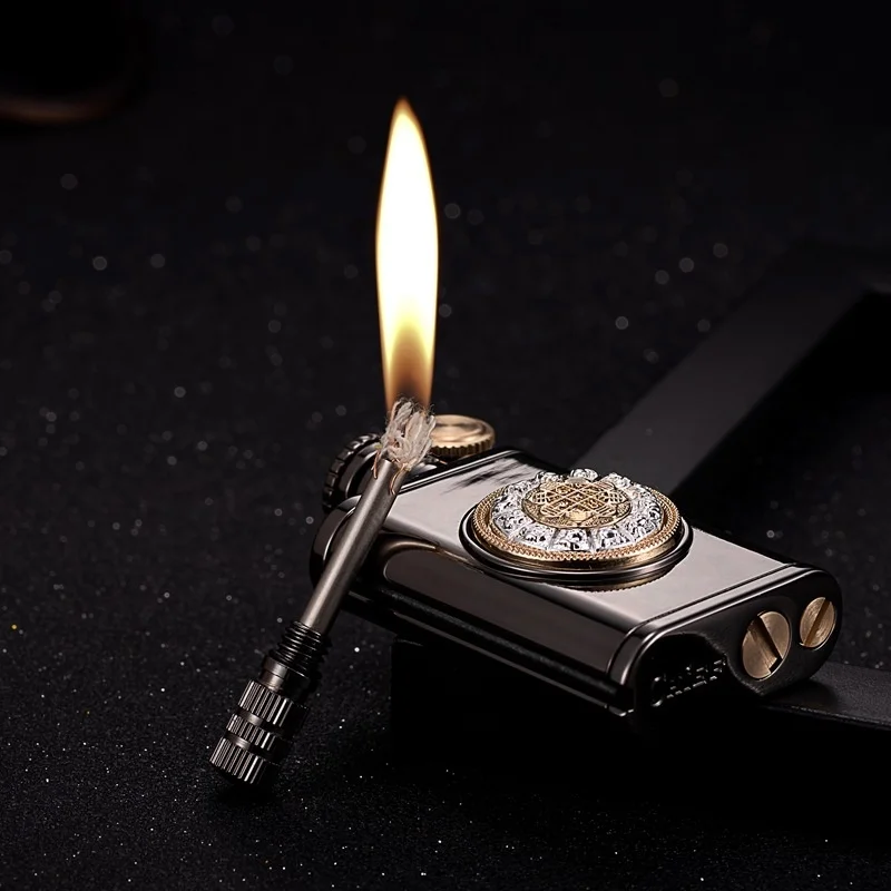 Million Times Match Kerosene Machine Two In One Creative Match Windproof And Waterproof Lighter