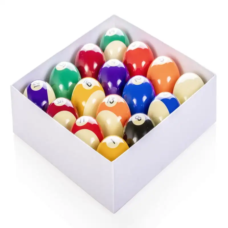 

Regulation Size and Weight15 Pool Ball and Cue Ball Set