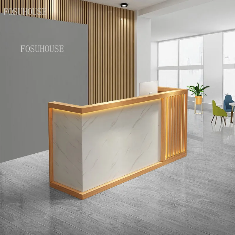 Simple Modern Company Front Desk Reception Desks Desk Cashier