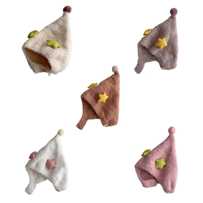 

Stylish Baby with Star Decor Designing Toddler Earflap Hat Headwear