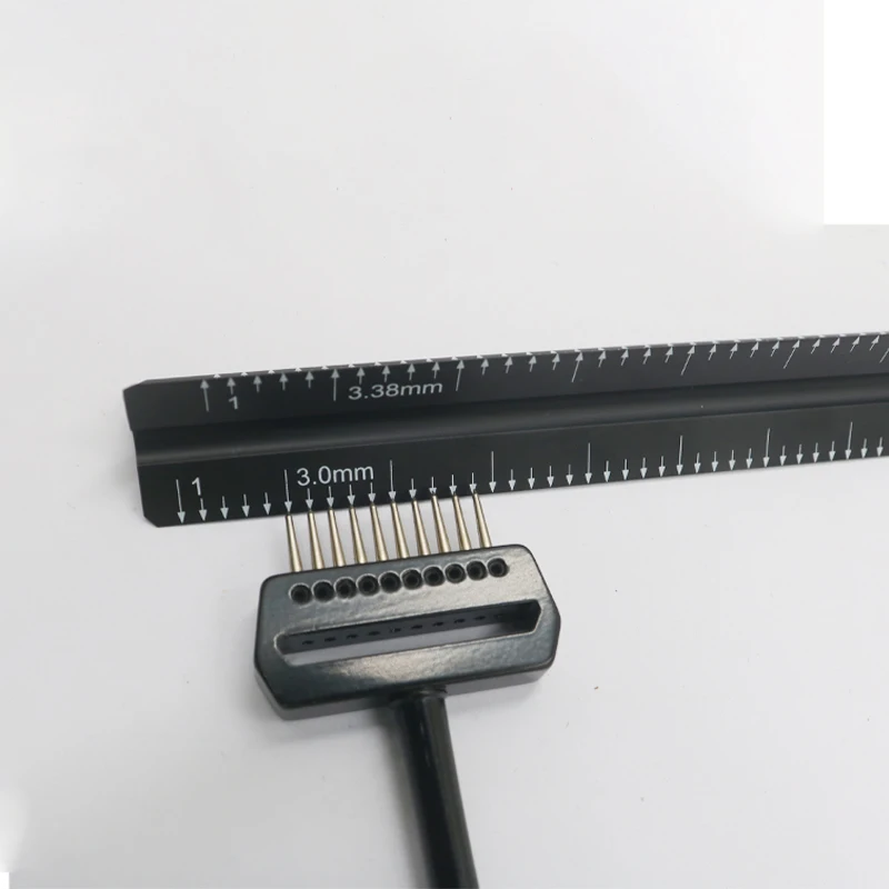 Leather Tools Leather Craft Tools Leather Craft Tool Leather spacing ruler aluminum alloy multi-functional auxiliary tool for DIY Leathercraft