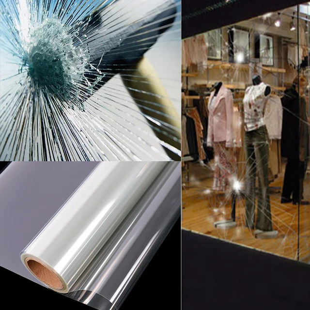 Sunice Safty Film 4Mil Ablak Színe Shatter Security Clear Glass Védő Fóliák Biztonságos Otthoni Épület Autó 50 Cm Széles - Image 5