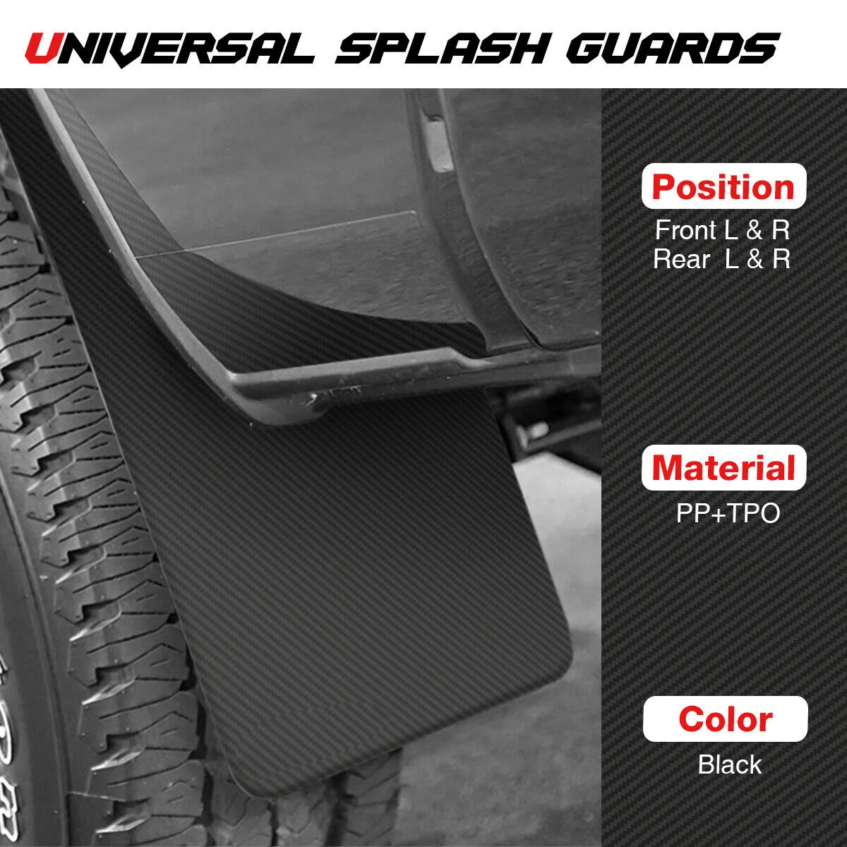 포드 피에스타 ST ST150 ST180 ST200 ST-LINE 500 ST500 mk5 mk6 mk7 mk8 Zetec S RS용 탄소 섬유 머드 플랩 스플래시 가드