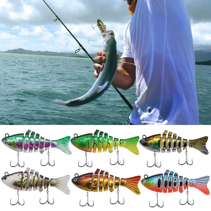 Animated Lure Fishing Lures for Bass Trout with Hooks Water