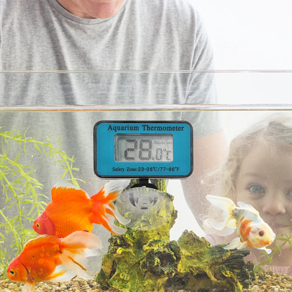 Animal thermometer Electronic Thermometer Waterproof With Suction Cup LED Digital Display For Aquariums Reptile Tanks Temperature monitor