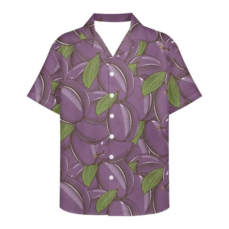 thumbnail image 1 of Camisa de tomate para hombre, camisa de manga corta con estampado de frutas en 3D para hombre, ropa informal de moda con botones y solapa, camiseta de gran tamaño, 1 of 5