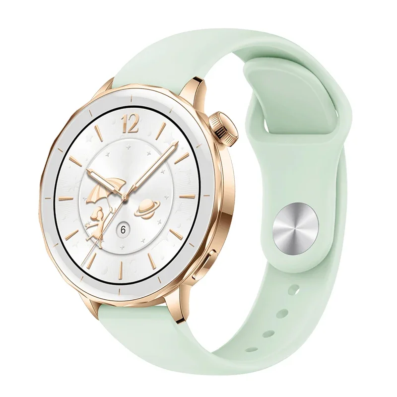 Women's Silicone Bracelet, Adjustable 18mm, 20mm, 22mm Strap - Elegant and Versatile Design