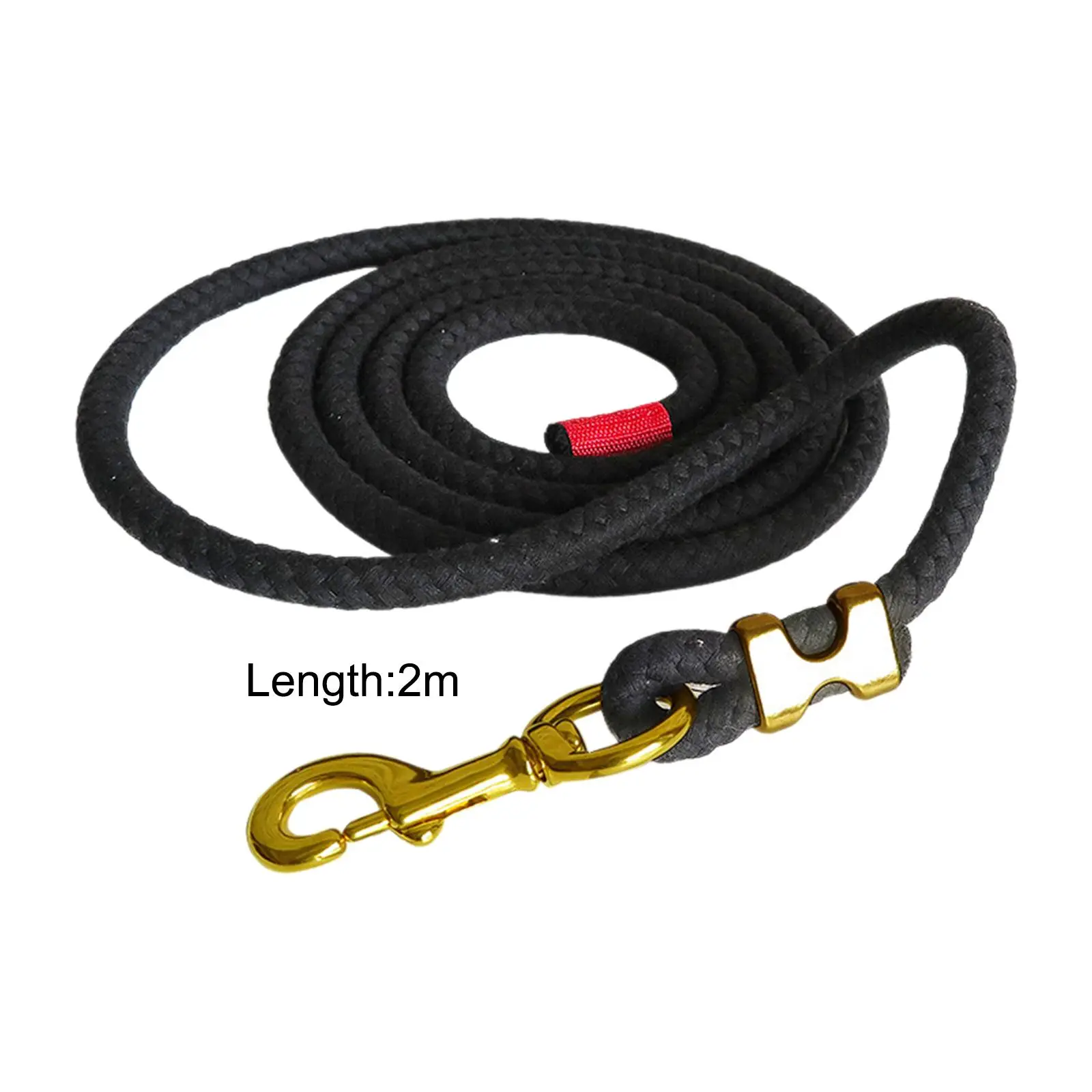 Horse Lead Rope Attaches to Halter or Harness Strong Durable for Leading Training Horse, Pet, or Sheep Lunge Line with Snap Hook