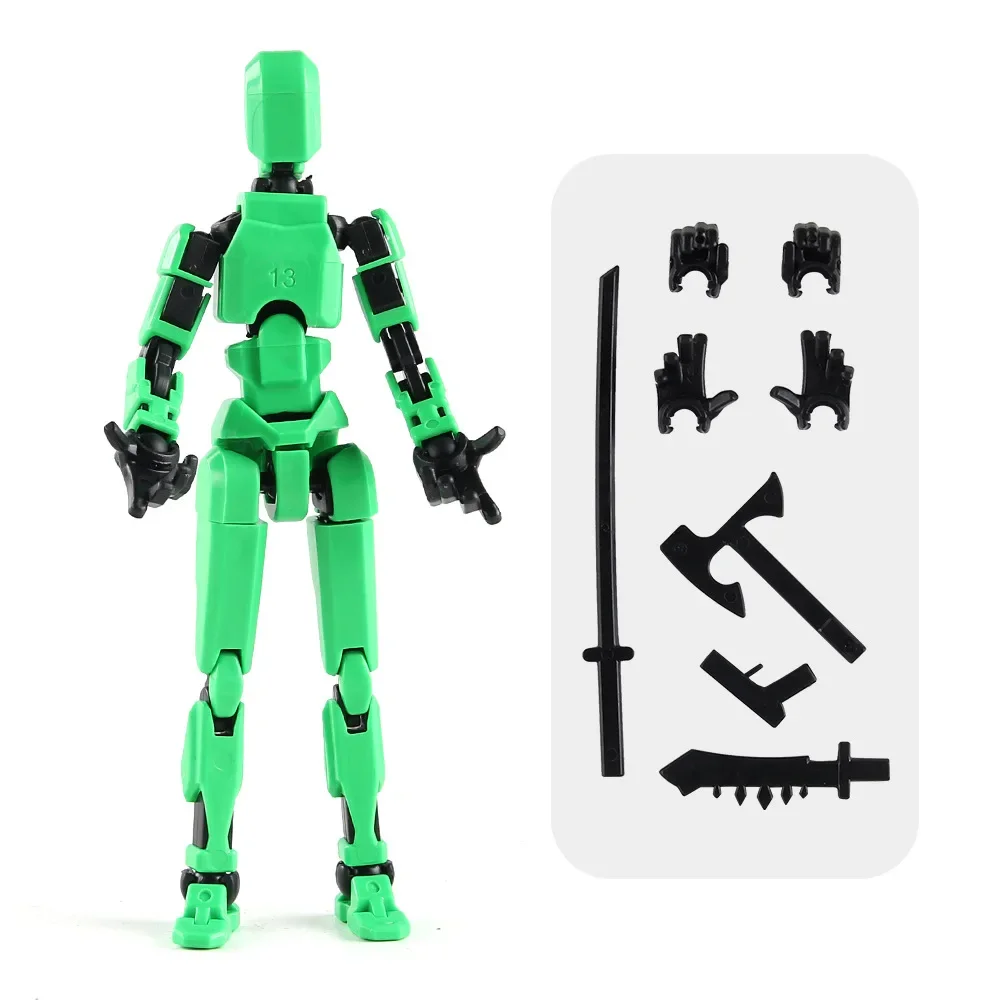 Dynamic Shapeshift Robot 3D Mannequin and Dog Figures Toy Set