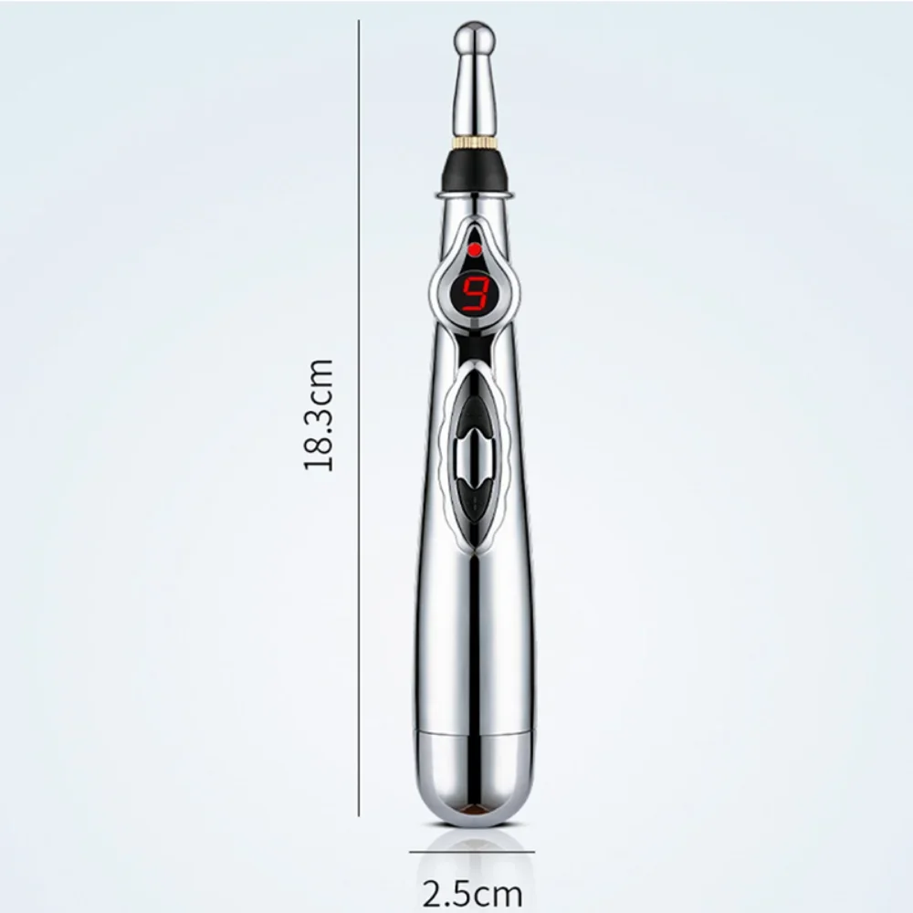 Electric Acupuncture Point Massage Pen, Meridian Energy Massage Pen Pain Relief Therapy Back Neck Face Beauty Roller Device