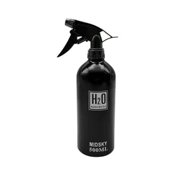 High Pressure Continuous Spray Bottle Atomizer for Hairdressing and Beauty (500ml  Black)