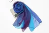 160*50cm Gradient Fashion Chiffon Scarf Women's Long Wraps and Shawls Lady Spring Autumn Scarves Bandana Hijab Stoles 5