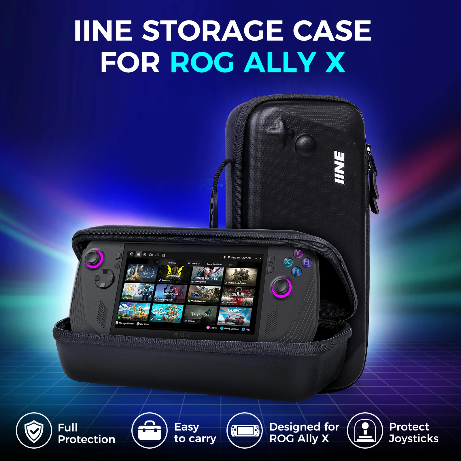 IINE STORAGE CASE FOR ROG ALLY X/Carrying Case for ROG ALLY X 2