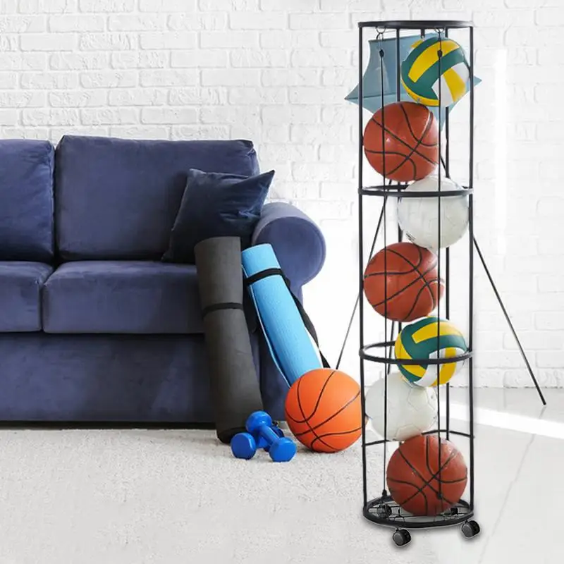 Support De Rangement Pour Ballon De Basket-ball, 3 Couches
