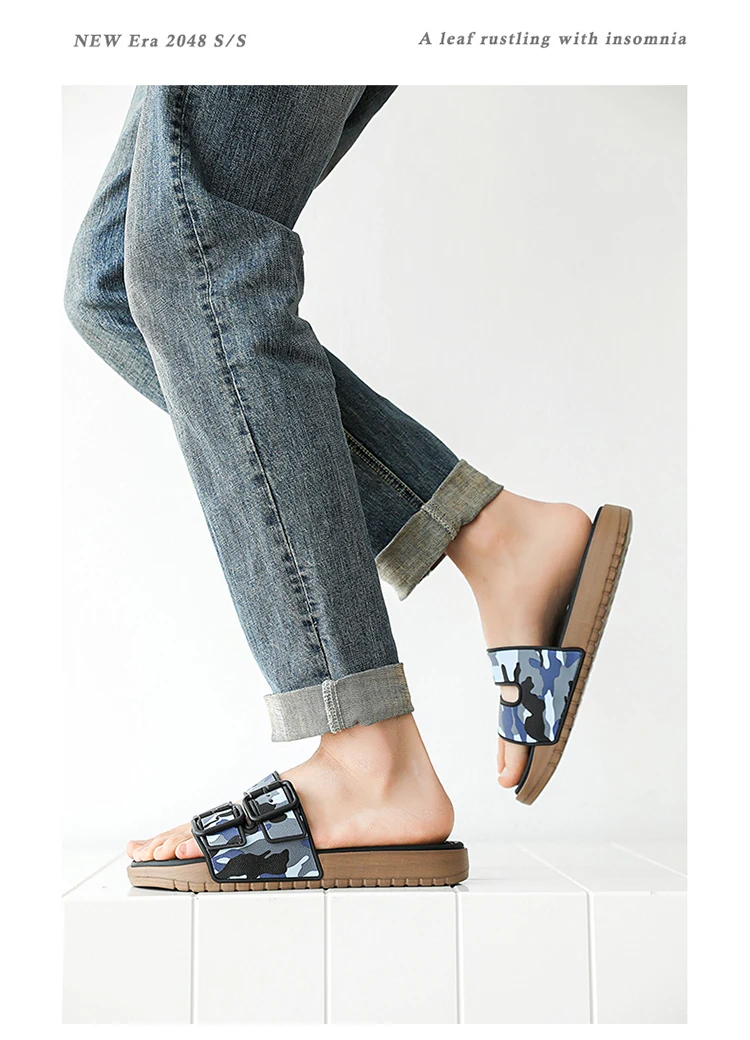 شباشب شاطئ صيفية للرجال صنادل مريحة تسمح بمرور الهواء خفيفة للغاية شباشب رجالية داخلية وخارجية مقاس كبير 46 47